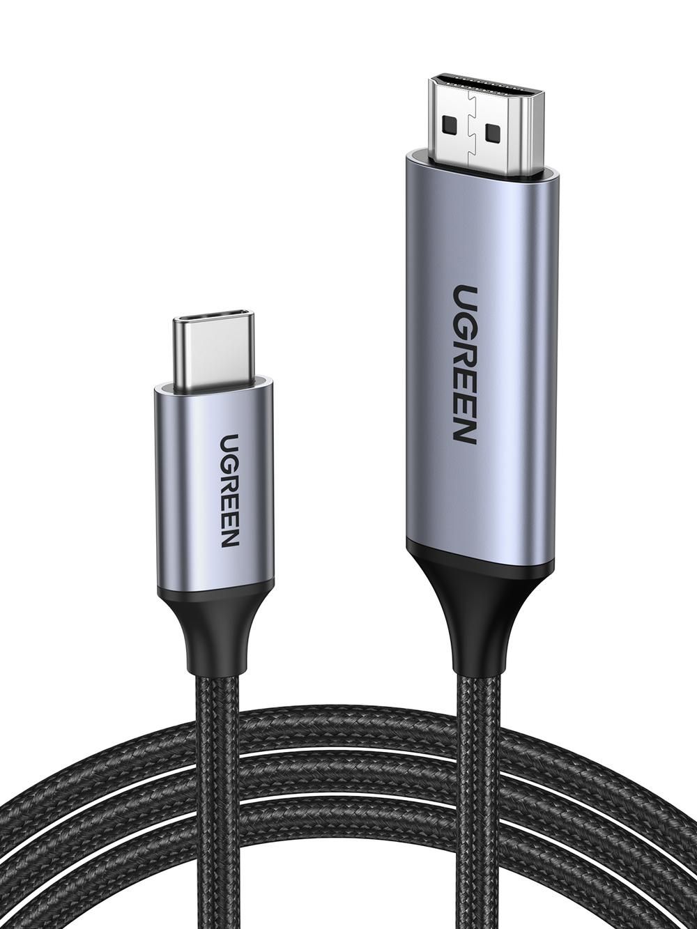 UGREEN USB-C to HDMI Male to Male Cable Aluminum Shell 1.5m Grey/Black MM142 (50570)