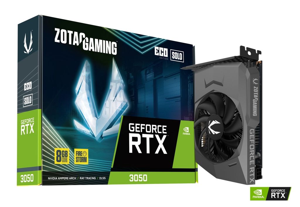 ZOTAC RTX 3050 ECO SOLO 8G GDDR6 2 FAN