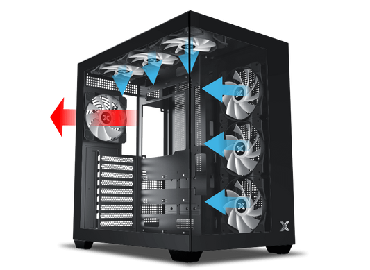 PC Case XIGMATEK Aqua V Type c ARGB Black