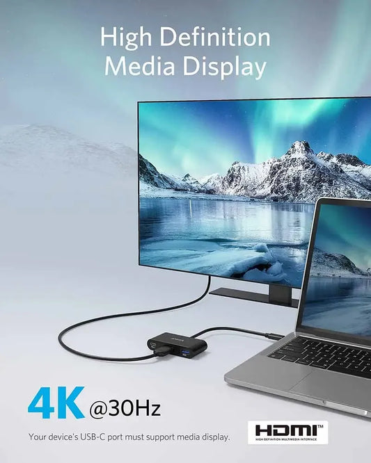 Anker-3 IN 1-USB C-PD-HUB-Gray-A8339HA1