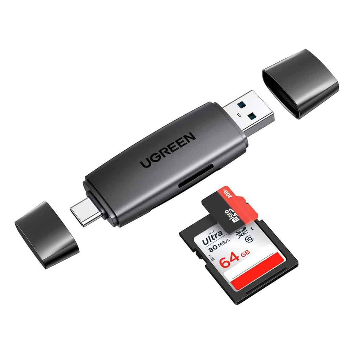 Ugreen Multifunction Card Reader-Black-80191