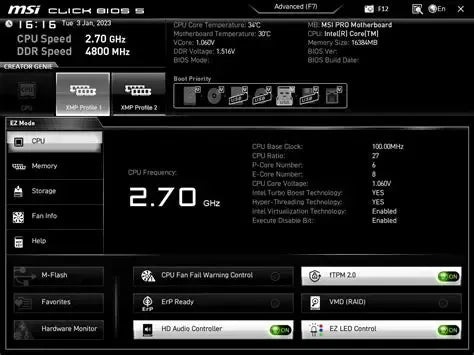 MSI PRO PRO B760M-P DDR4