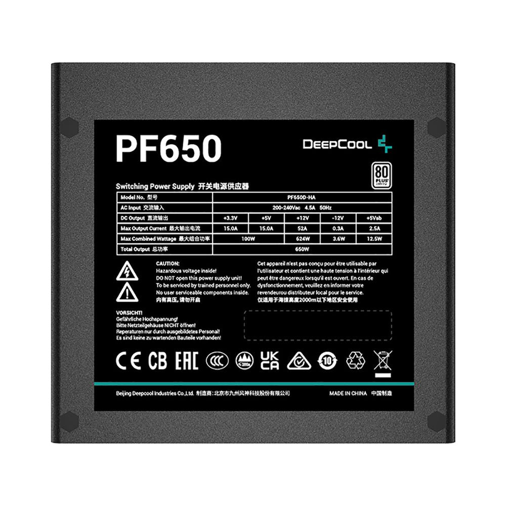 PowerSupply Deepcool PF650 EU80 White