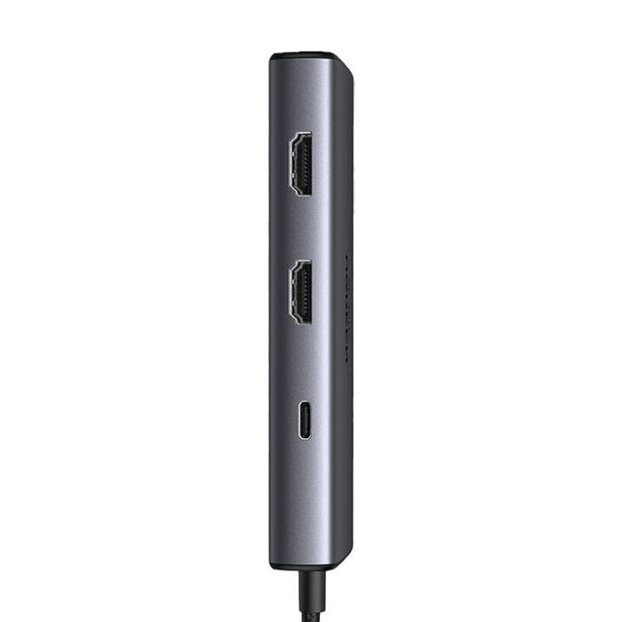 HUB Ugreen 2xHDMI 4K60Hz + 2xUSB A 3.0 + 1xUSB C 3.0 +PD 8K (6 IN 1) 15852