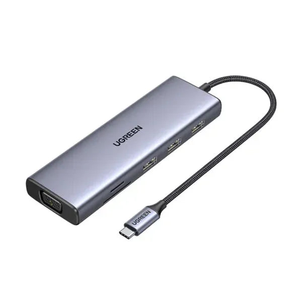 Ugreen HUB 9 in 1 Type C TO 3* USB 3 +VGA +HDMI 4K+PD 100W+SD/TF 15600