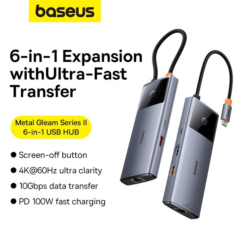 Baseus-Metal-Gleam-Hub-BS-OH146-7 in 1-Type C