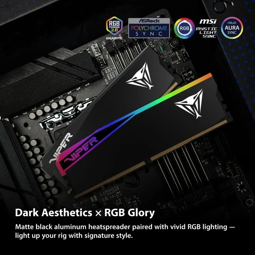 RAM PC Patriot Viper DDR5 ELITE 5 Ultra RGB 64GB (32GB*2) 6000MT/S VEUR564G6028K