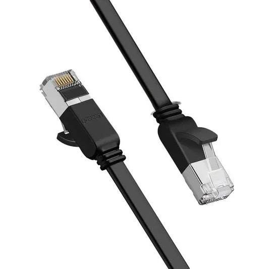 UGREEN Cat 6 U/UTP Pure Copper Ethernet Flat Cable 0.5m (Black) 50183