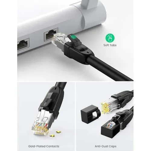 UGREEN cat 8 Pure Copper Patch Cord 2m (Black) - 70329