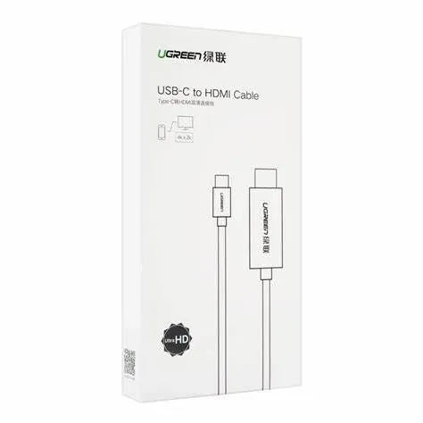 Cable Ugreen MM121 USB Type C to HDMI Cable Male to Male ABS 1.5m Gray 30841