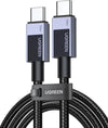 Ugreen-USB-C-to-USB-C-PD-Fast Charging-100W-Max-Space-Gray-1m-45063