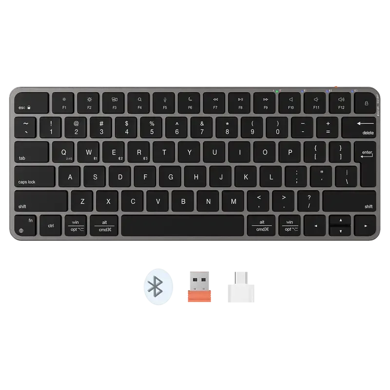 Keyboard Meetion iKEY K210 Dual Mode Gray Black