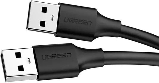 Ugreen-US102-USB 2.0 A Male to A Male-Cable 1m-Black-10309
