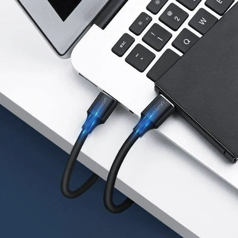 Ugreen-US102-USB 2.0 A Male to A Male-Cable 1m-Black-10309
