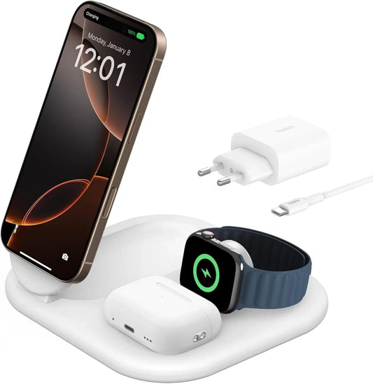 Belkin BoostCharge 3-in-1 Magnetic Stand Qi2 15W