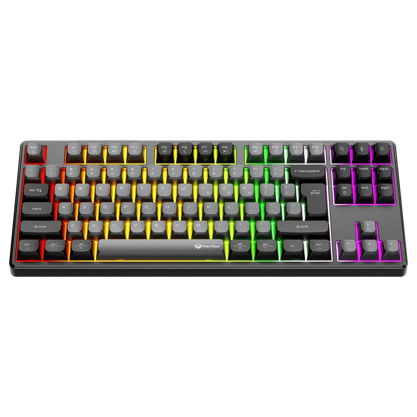 Meetion MK14 TKL RGB Hot Rechargeable Wireless And Bluetooth Mechanical Keyboard