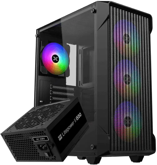 PC Case XIGMATEK Sky II Wave+Litepower i550 550W