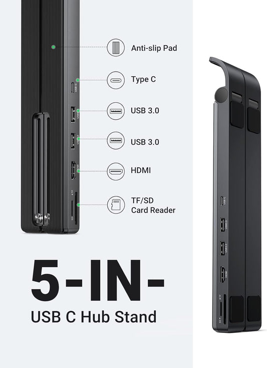 Dock Station Ugreen CM359 USB C to 2xUSB3+HDMI+SD+TF C Reader 80551