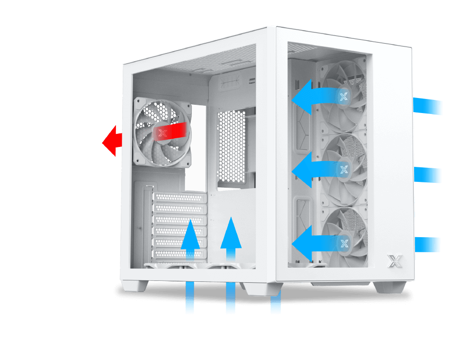 PC Case XIGMATEK Aqua Arctic ARGB Mid Tower