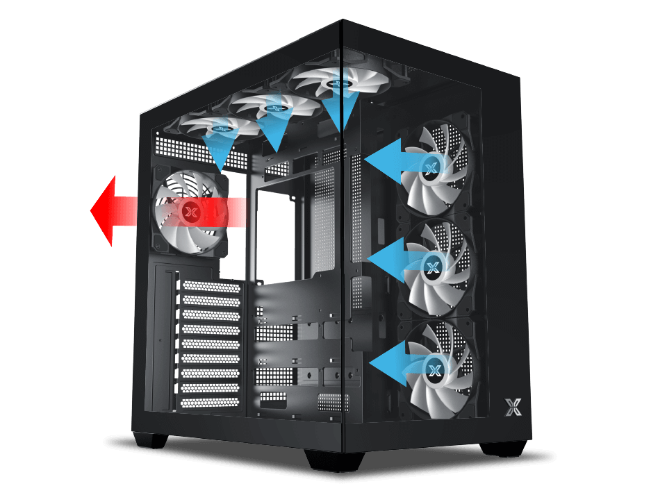 PC Case XIGMATEK Aqua V Type c ARGB Black