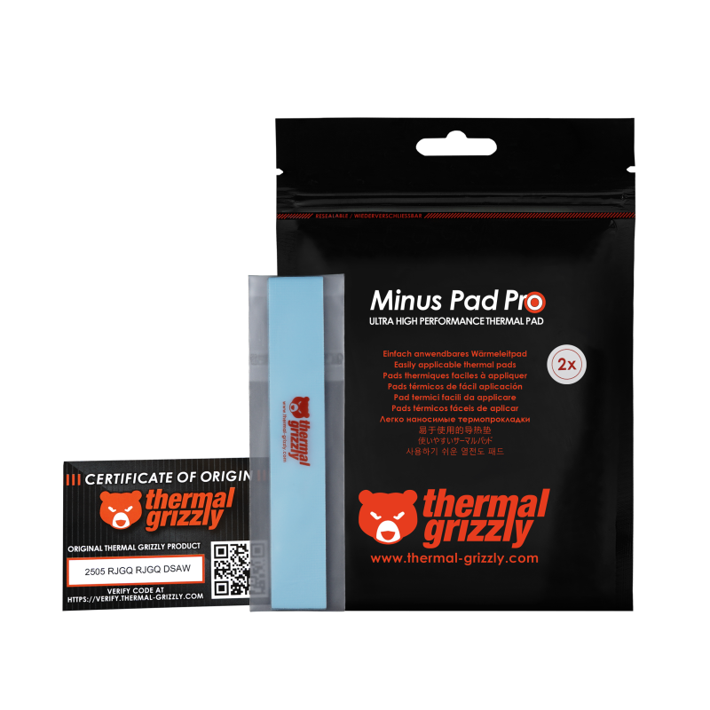 Grizzly Minus Pad Pro 120x20x0.5mm Thermal Pad 2Pcs   TG MP P 120 20 05 2