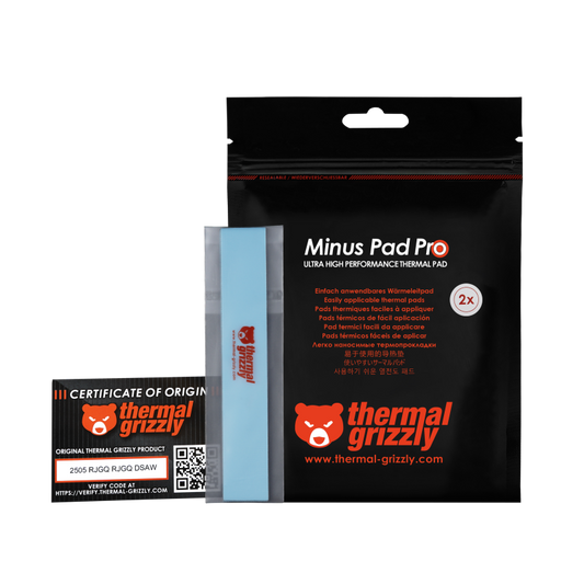 Grizzly Minus Pad Pro 120x20x0.5mm Thermal Pad 2Pcs   TG MP P 120 20 05 2