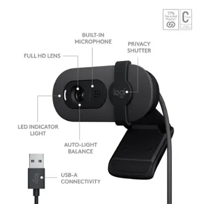 Logitech-Web-Business-Brio 100 FHD-Graphite