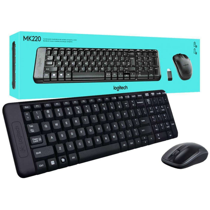 Combo KB+Mouse Logitech MK220 Black