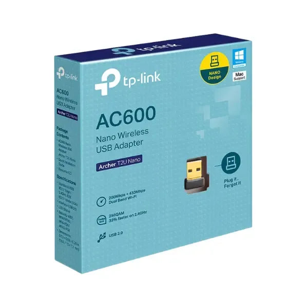 TPLink USB Adapter AC600 Archer T2U Nano