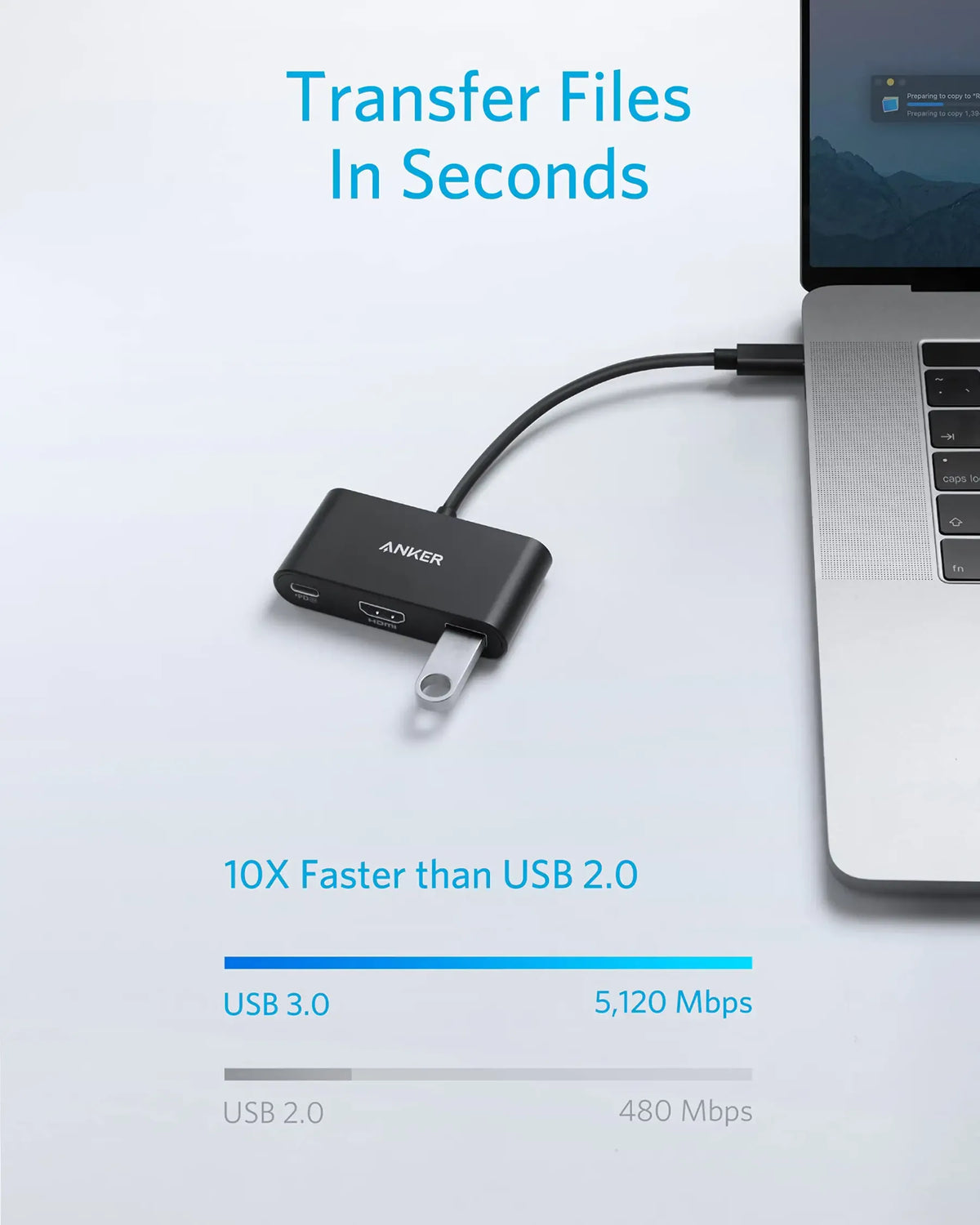 Anker-3 IN 1-USB C-PD-HUB-Gray-A8339HA1