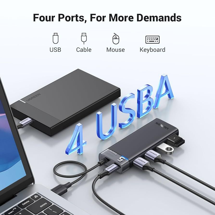 Hub-Ugreen-CM653-4 Ports-USB A-15548