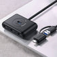 Hub-Ugreen-CR113-USB 3.0-with USB C Port-1m-Black-40850
