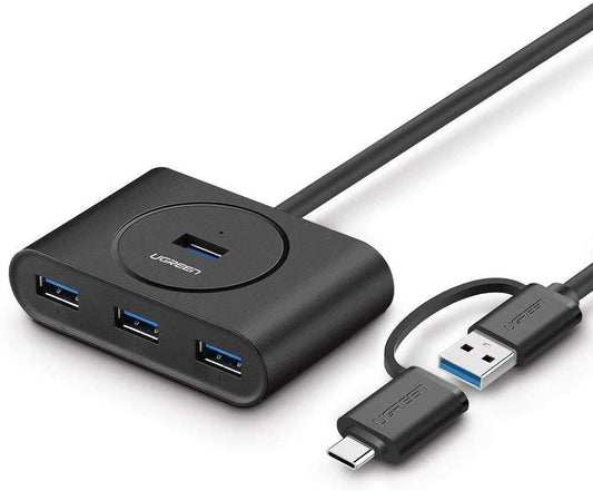 Ugreen Hub Ugreen CR113 USB 3.0 with USB C Port 1m Black 40850