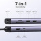 Hub-Ugreen-USB C Hub-W/Gigabit 4K@60Hz HDMI 100W PD-SD/TF-Dock-7 in 1-60515