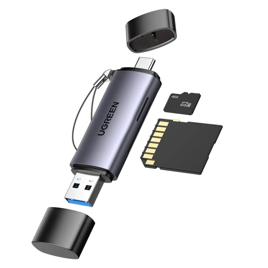 Ugreen USB-C TF+SD Card Reader with USB Power-50706