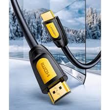 Ugreen-HD101-HDMI Round Cable 3m-Yellow/Black-10130