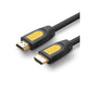 Ugreen-HD101-HDMI Round Cable 3m-Yellow/Black-10130