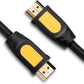 Ugreen-HD101-HDMI Round Cable-5m-Yellow/Black-10167