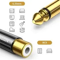 Converter Ugreen 6.35mm male to RCA female Adapter 80731