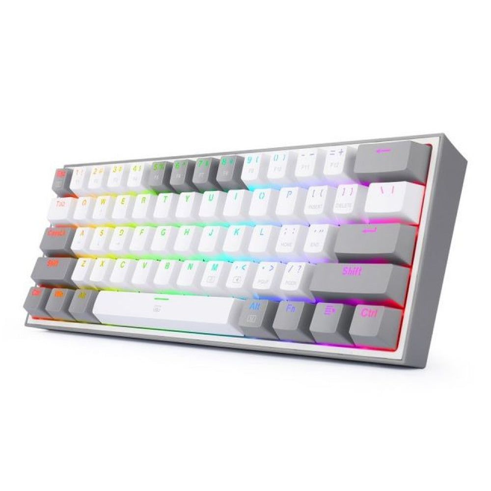 Redragon-Keyboard-K616-White in Gray-Red SW