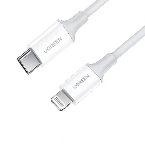 Charger-Ugreen-Cable USB-C To Lightning-1m-White- 60751