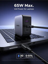 Charger-Ugreen-65W-Fast Charger-1USB-A&2USB-C-Black-CD296