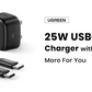 Charger Ugreen 25W Super Fast Charging USB C USB C Cable 2m 50581