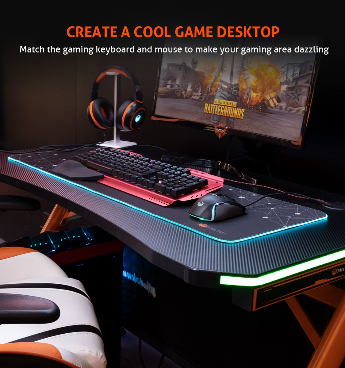 Meetion PD121 Large RGB Gaming Mouse Pad