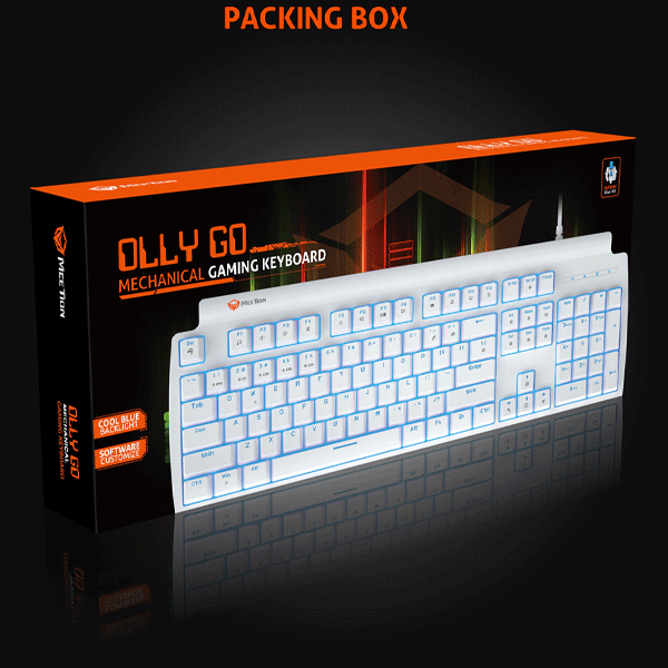 Keyboard Meetion MK600RD White
