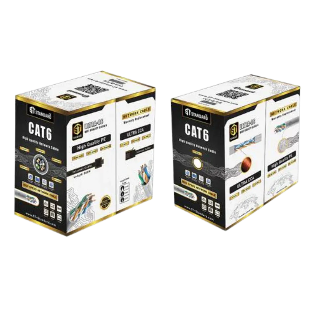Cable LAN Standard Cat6 Ultra6 305m Gray