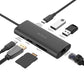 A4Tech Doc Station DST 80C 8 in 1 Type C Ash Grey
