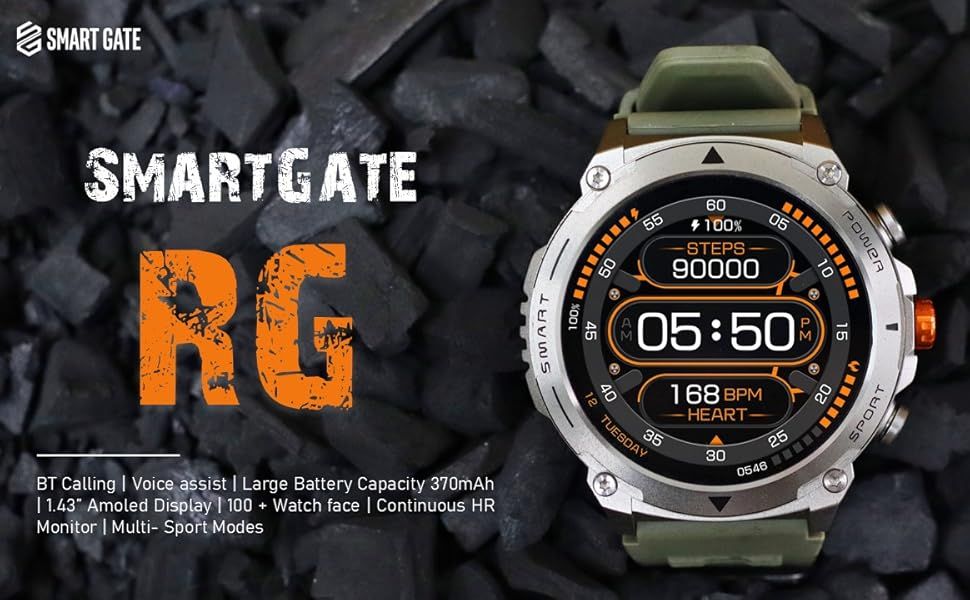 Smart Watch Smart Gate Amoled 400mAh IP68 SGW RGSL Silver