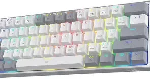 Keyboard Redragon K617 RGB Gray/White Red SW