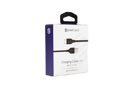 Cable Smart Gate USB A to USB C SGCA BACF100B 1m Black